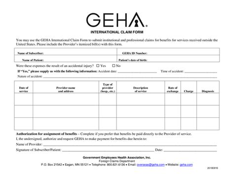 geha overseas dental claim form.